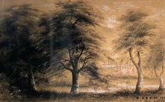 Nature de Charles Kern Fiedler - Pastels sur papier 30x40 cm