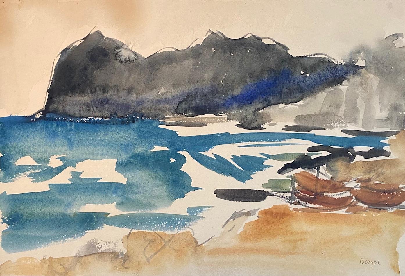 Watercolor on paper sold with frame 
Total size with frame 45x34 cm
Hans BERGER is an artist born in Switzerland in 1882 and died in 1977. His works have been sold at public auction 513 times, mainly in the Painting category.