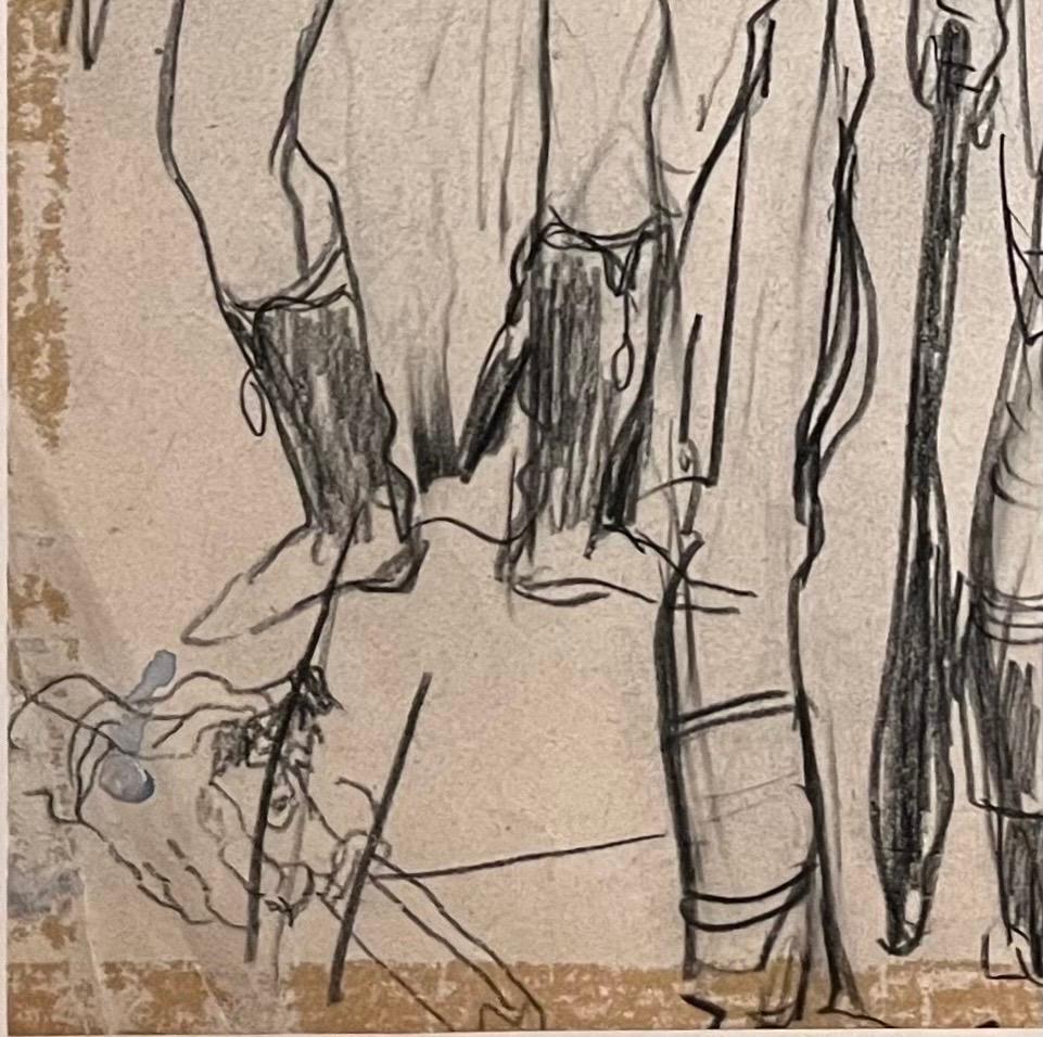 Duel Between Gentlemen by Benjamin II Vautier - Graphite on paper - 26.5x21 cm For Sale 2
