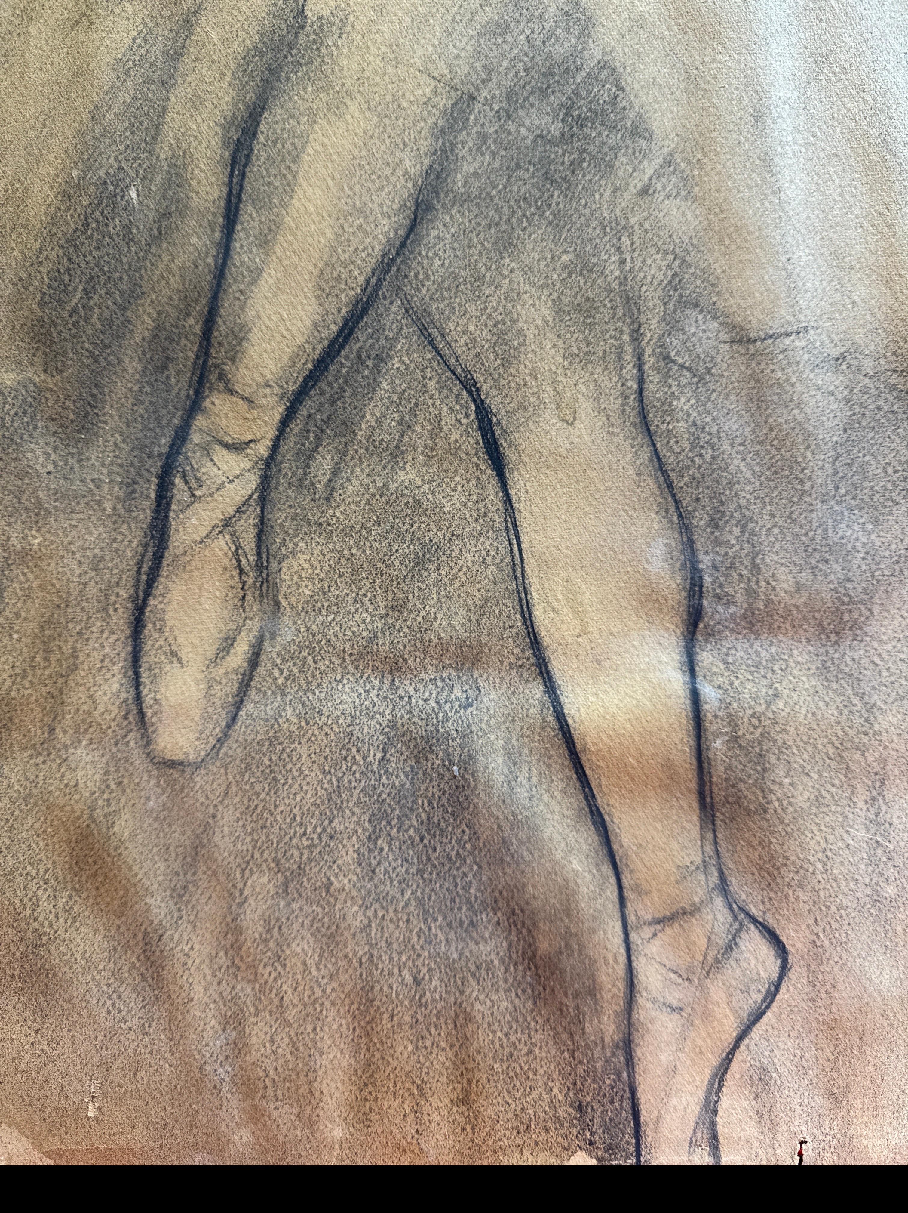 Berty Seuron, 1° ballerino di Leon-Laurent Galand - Disegno - 43x57 cm in vendita 2
