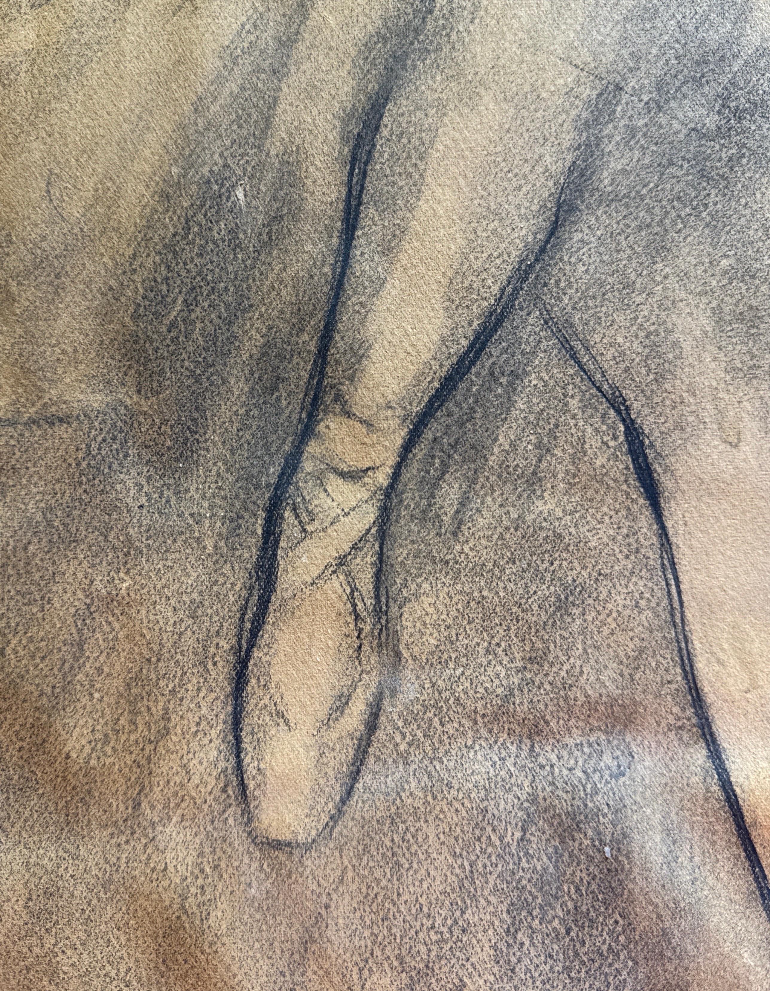 Berty Seuron, 1° ballerino di Leon-Laurent Galand - Disegno - 43x57 cm in vendita 3