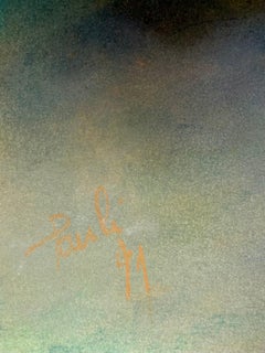 "Mountains" by Gilbert Pauli - Pastel on Paper - 48x32 cm