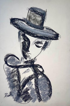 "Lady Portrait" by Gilbert Pauli - Pastel on Paper - 48x32 cm