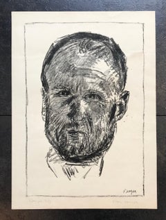 Portrait of a man by Hans Berger - Pastel on paper 37x50 cm