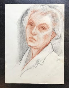 Portrait of a lady by Stephanie Guerzoni - Pastel on paper 38x51 cm