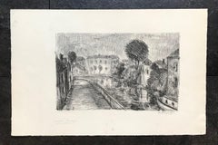 A modest tribute from a student by Paul François XI - Engraving 32x50 cm