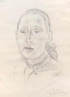 Vintage Mrs John Torcapel by Alexandre Blanchet - Sketch 35x47 cm