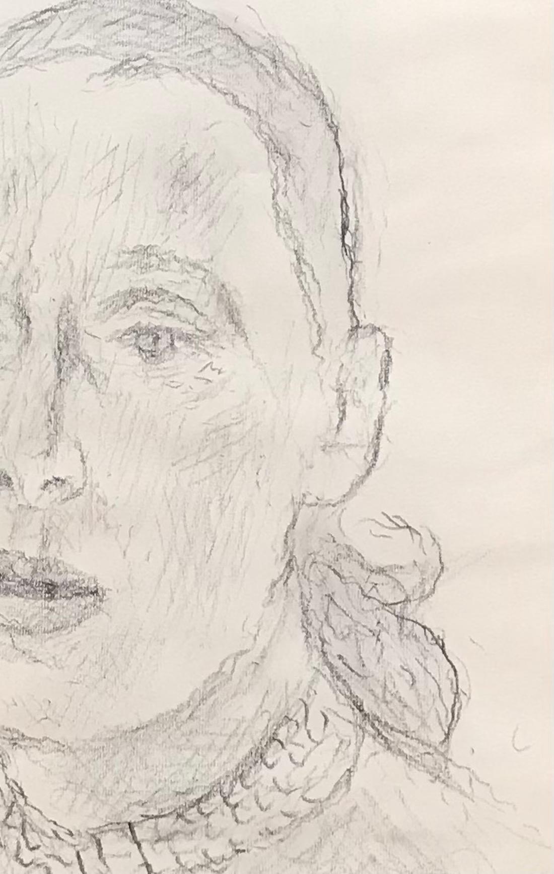 Mrs John Torcapel by Alexandre Blanchet - Sketch 35x47 cm For Sale 3