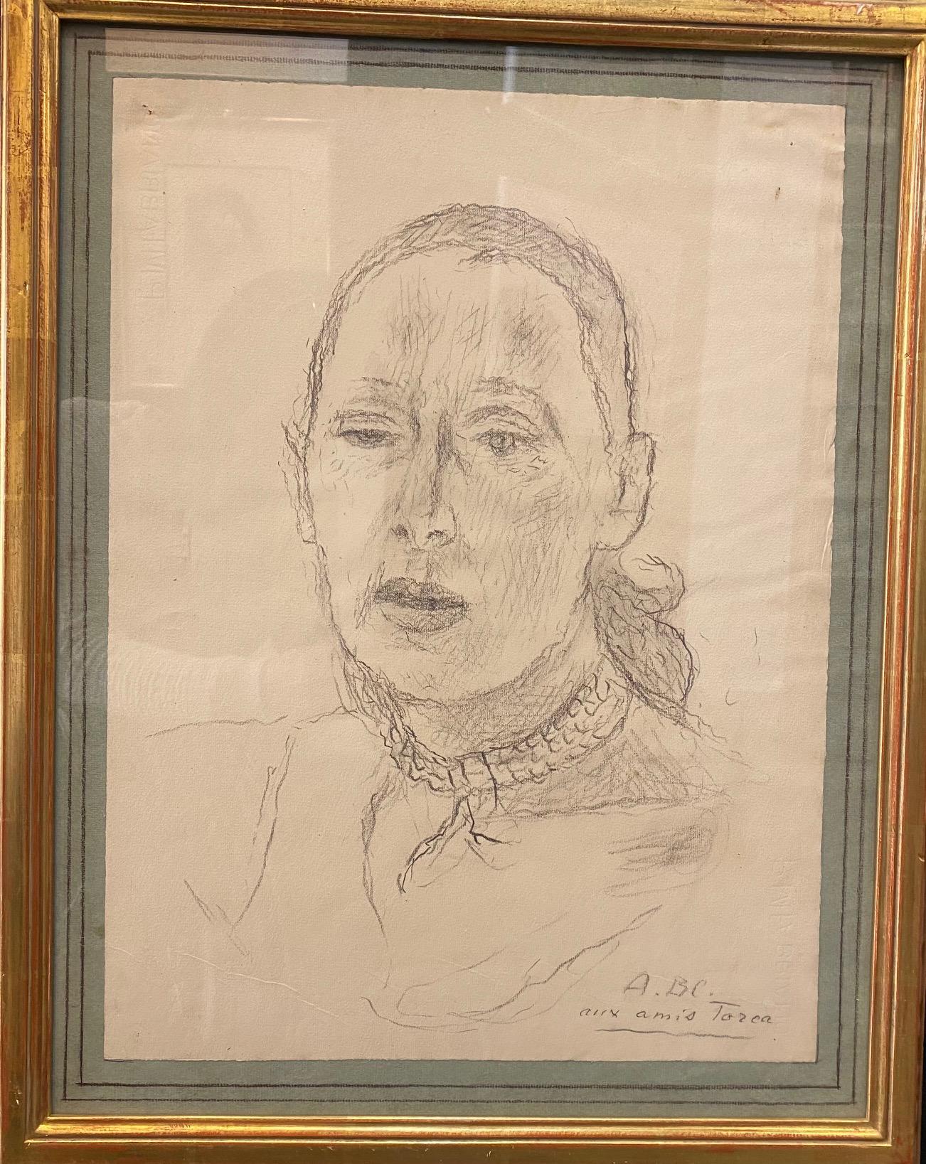 Mrs John Torcapel von Alexandre Blanchet - Skizze 35x47 cm im Angebot 2