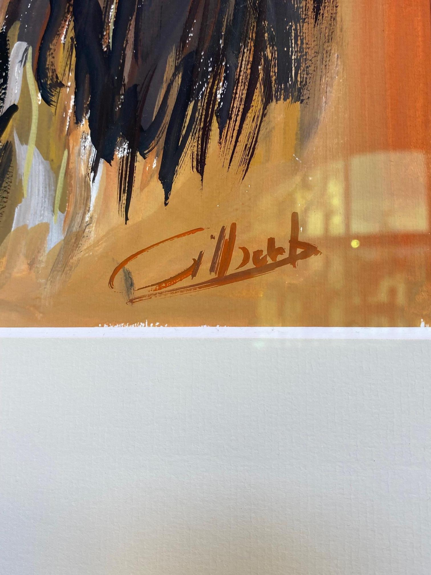 Christus by Gilbert Pauli - Gouache on paper 31x45 cm For Sale 2