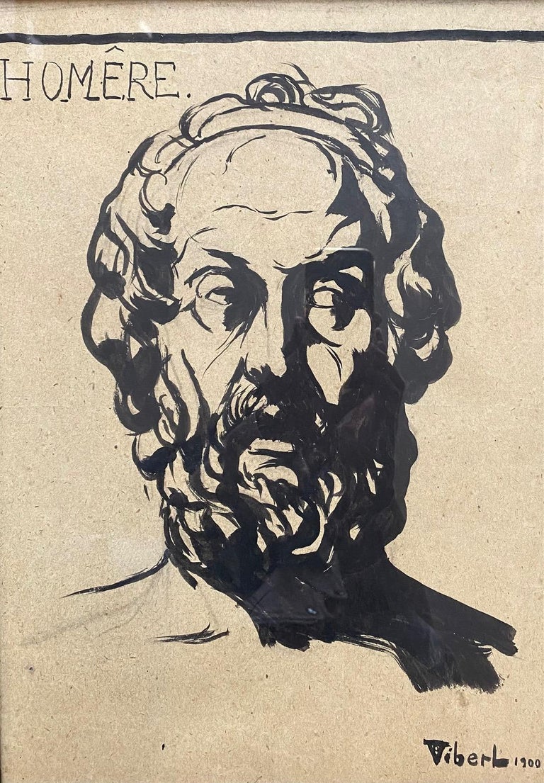 Pierre Eugène Vibert Porträt von Homère im Angebot bei 1stDibs