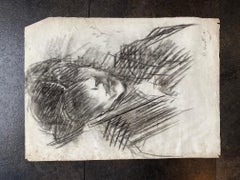 Portrait foncé d'Otto Vautier - 48 x35 cm