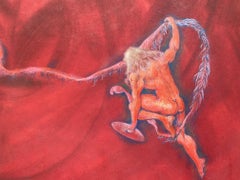 The feather of the soul by José Gerson - Watercolor on paper 50x70 cm