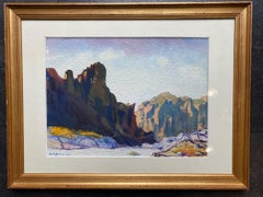 Auf dem Lötschpass (1919) by Albert Nyfeler - Watercolor on paper 26x36 cm