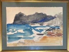 Rocks of Sicily by Hans Berger - Watercolor on paper 25x37 cm