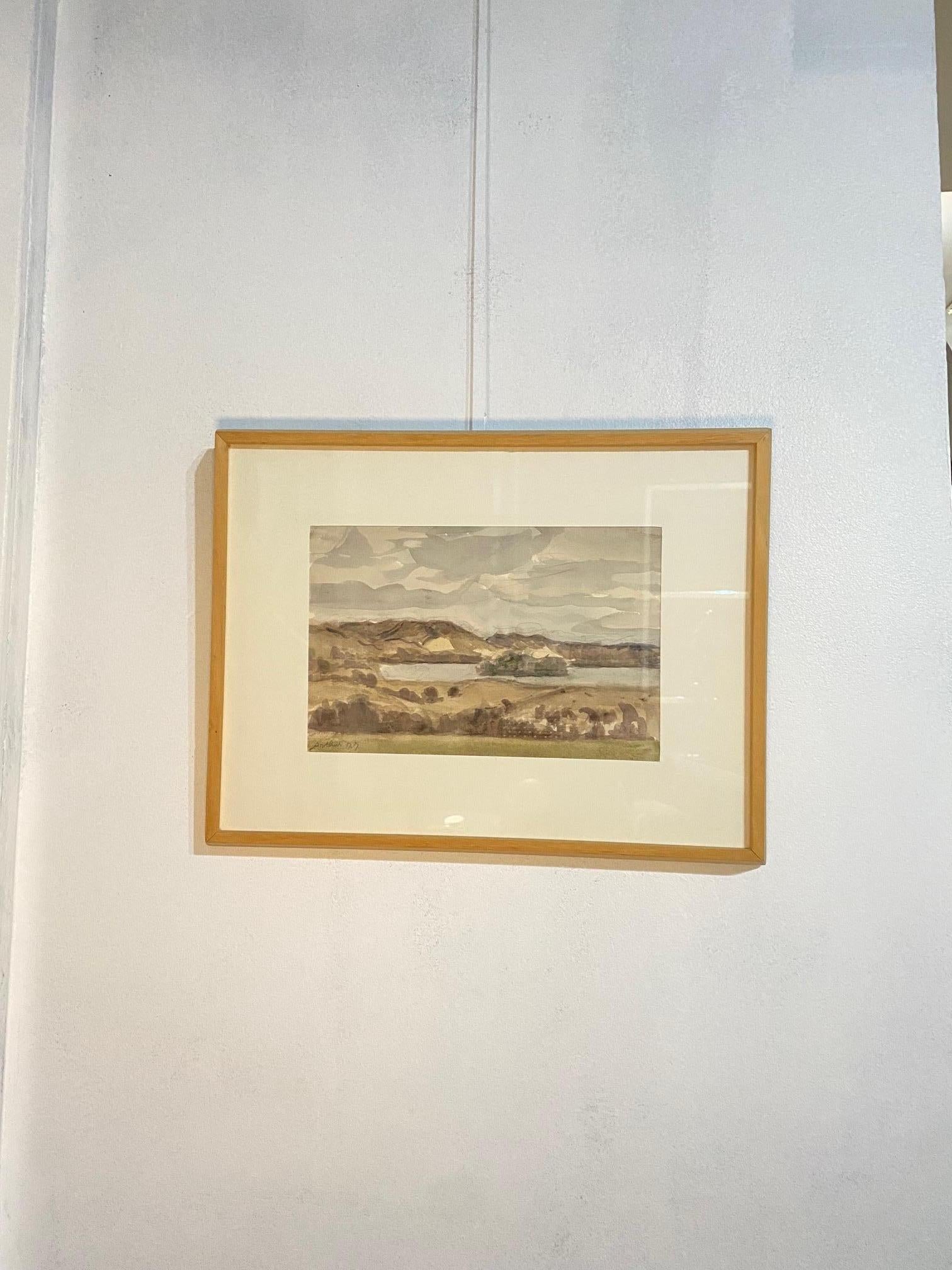 Bretagne by Edouard Arthur - Watercolor 30x40 cm For Sale 3