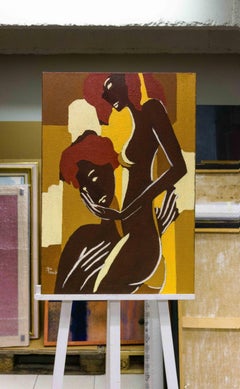 Pretexto para el amor de Gilbert Pauli - Óleo sobre lienzo 55x81 cm