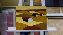 Fienili abbandonati di Gilbert Pauli - Olio su tela 27x35 cm