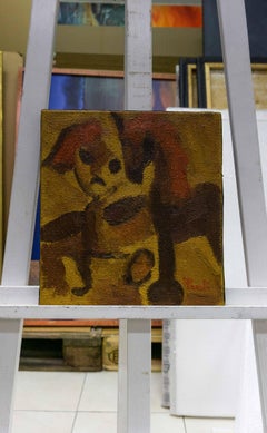 Old toys by Gilbert Pauli - Oil on canvas 27x30 cm