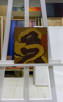Mosaic by Gilbert Pauli - Oil on canvas 27x30 cm