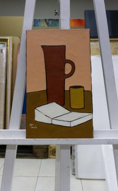 "Das Stilleben" von Gilbert Pauli - Öl auf Leinwand - 41x24 cm