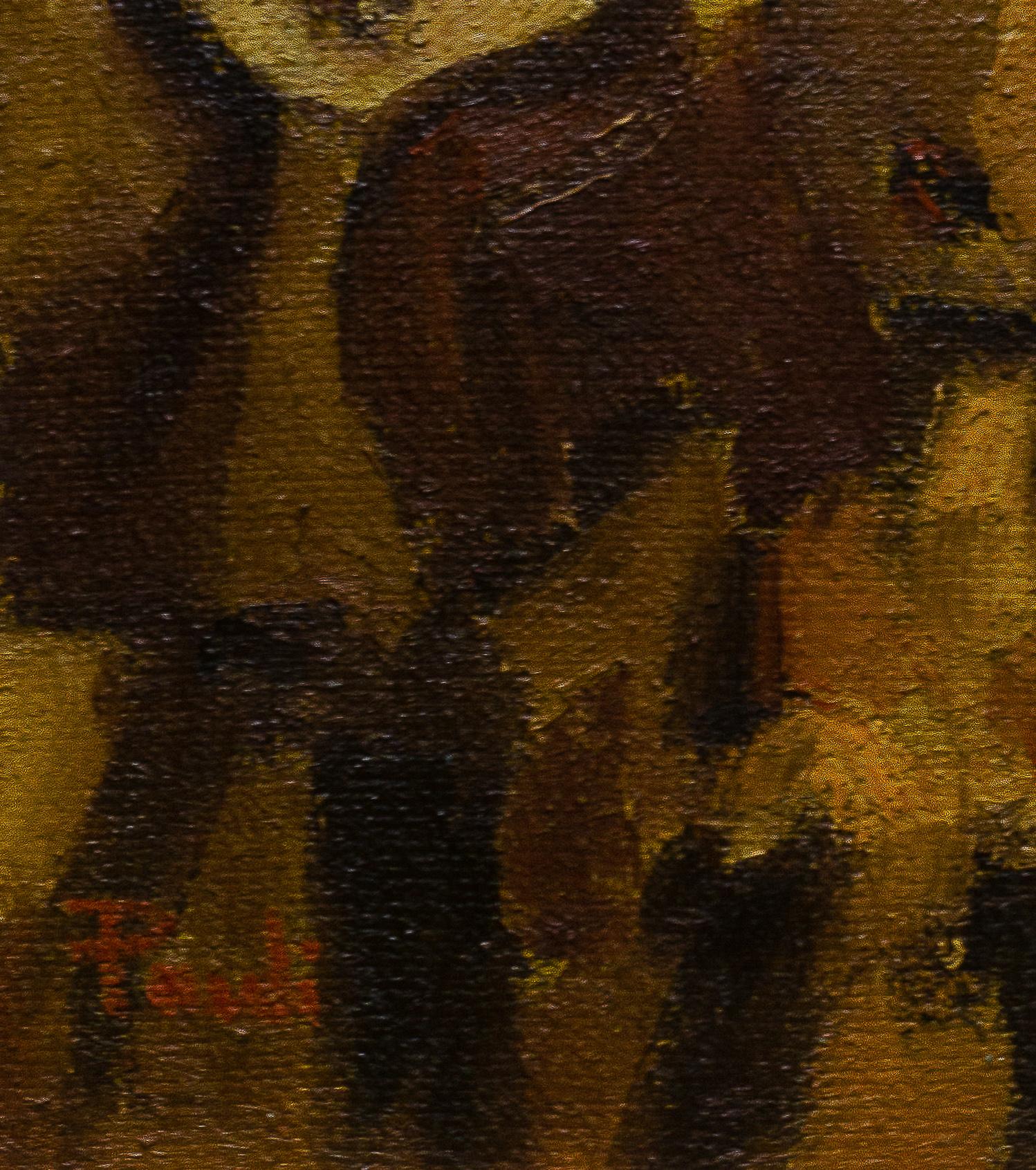 Il cielo stellato - Portrait Painting Marrone di Gilbert Pauli