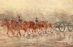 Horses race