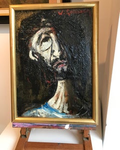 Bearded man by William Goliasch - Oil on canvas