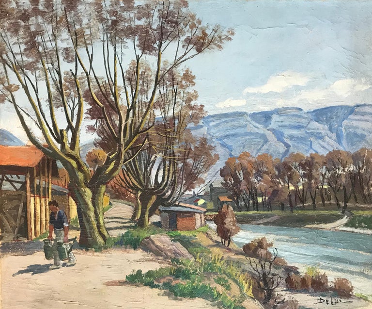 John Henri Deluc - Man at the river For Sale at 1stDibs | henri john