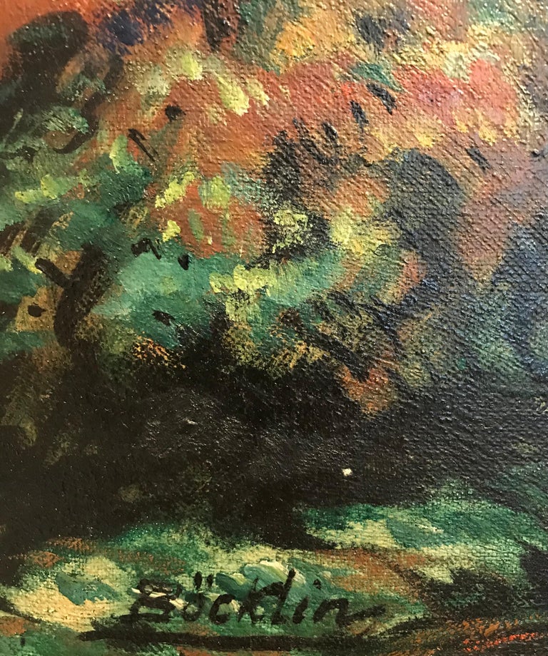 Carlo Böcklin The enchanted forest For Sale at 1stDibs