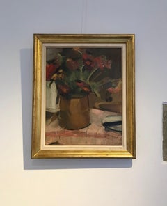 Bouquet in terracotta pot