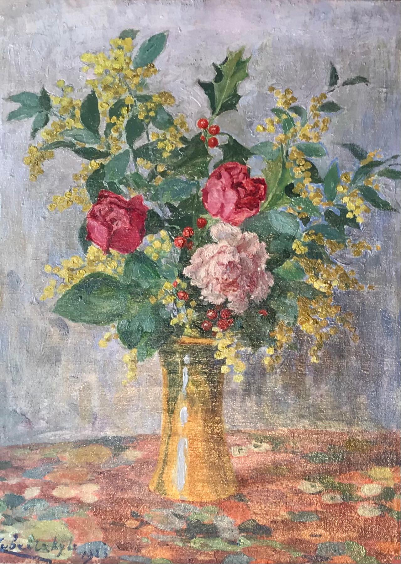 Lorand Zubritzky Still-Life Painting - Bouquet de fleurs - Bouquet of flowers