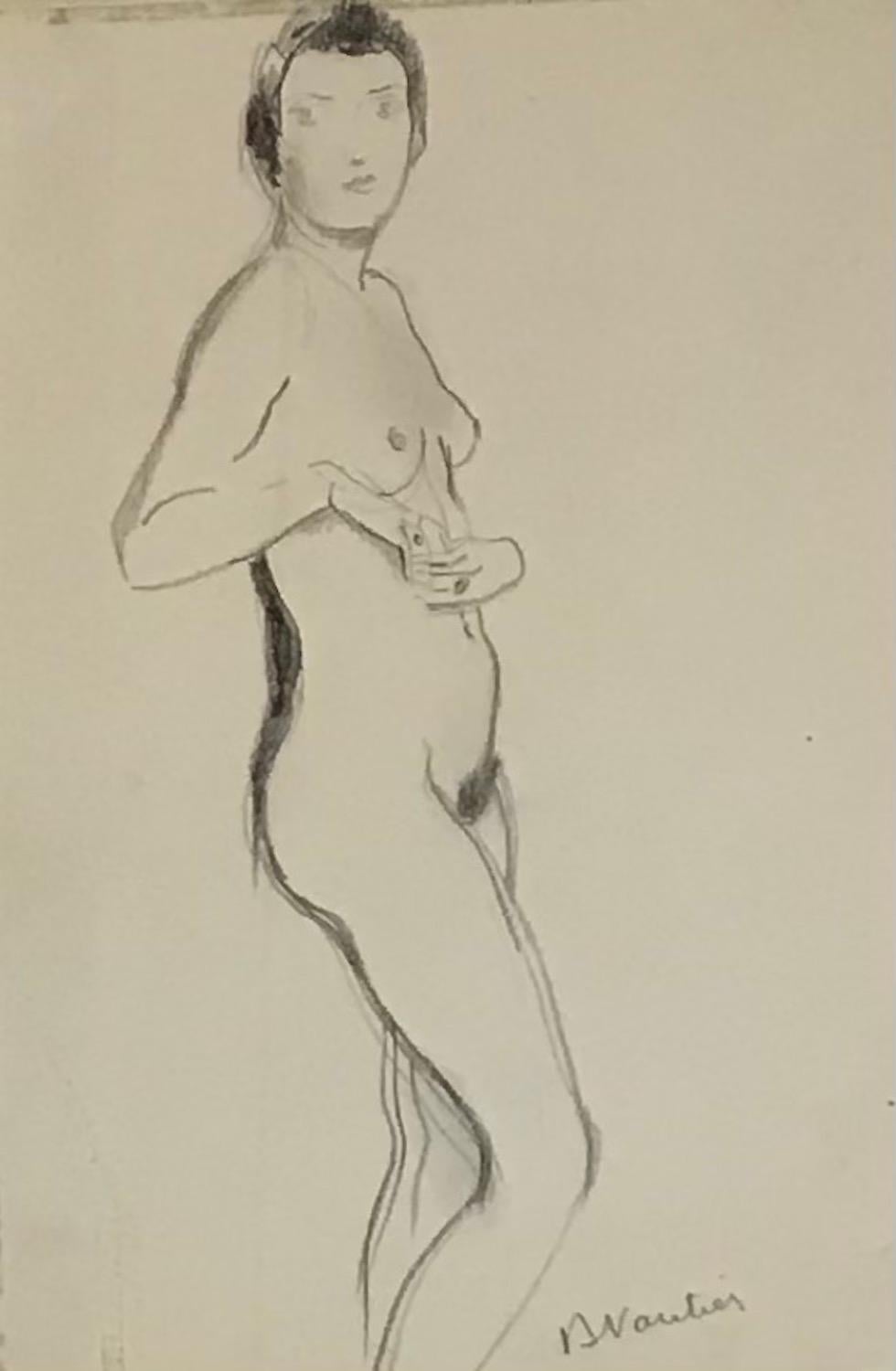 Nude sketch n°1 - Art by Benjamin II Vautier