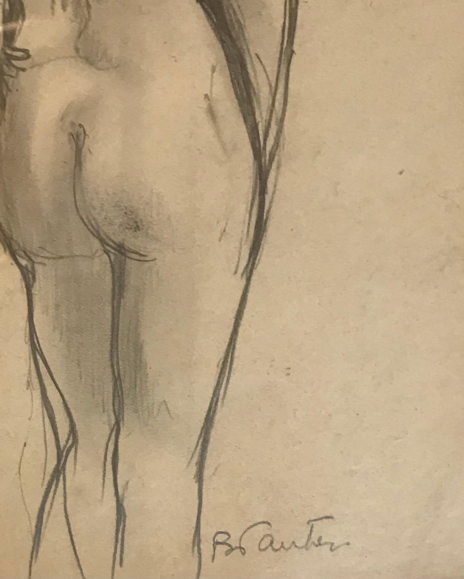 Nude sketch n°2 - Academic Art by Benjamin II Vautier