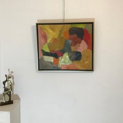 Komposition Abstrait von Franz Stirnimann – Öl auf Leinwand