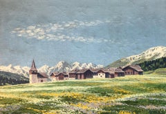Chalets and mountains