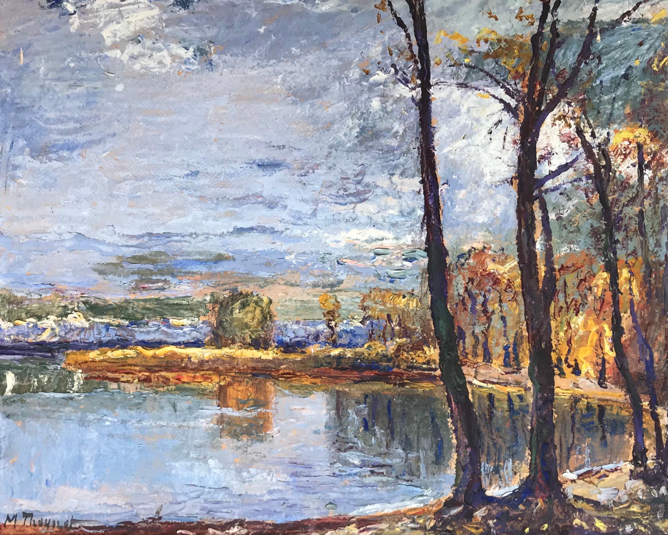 Max Theynet Landscape Painting - View of an autumn landscape