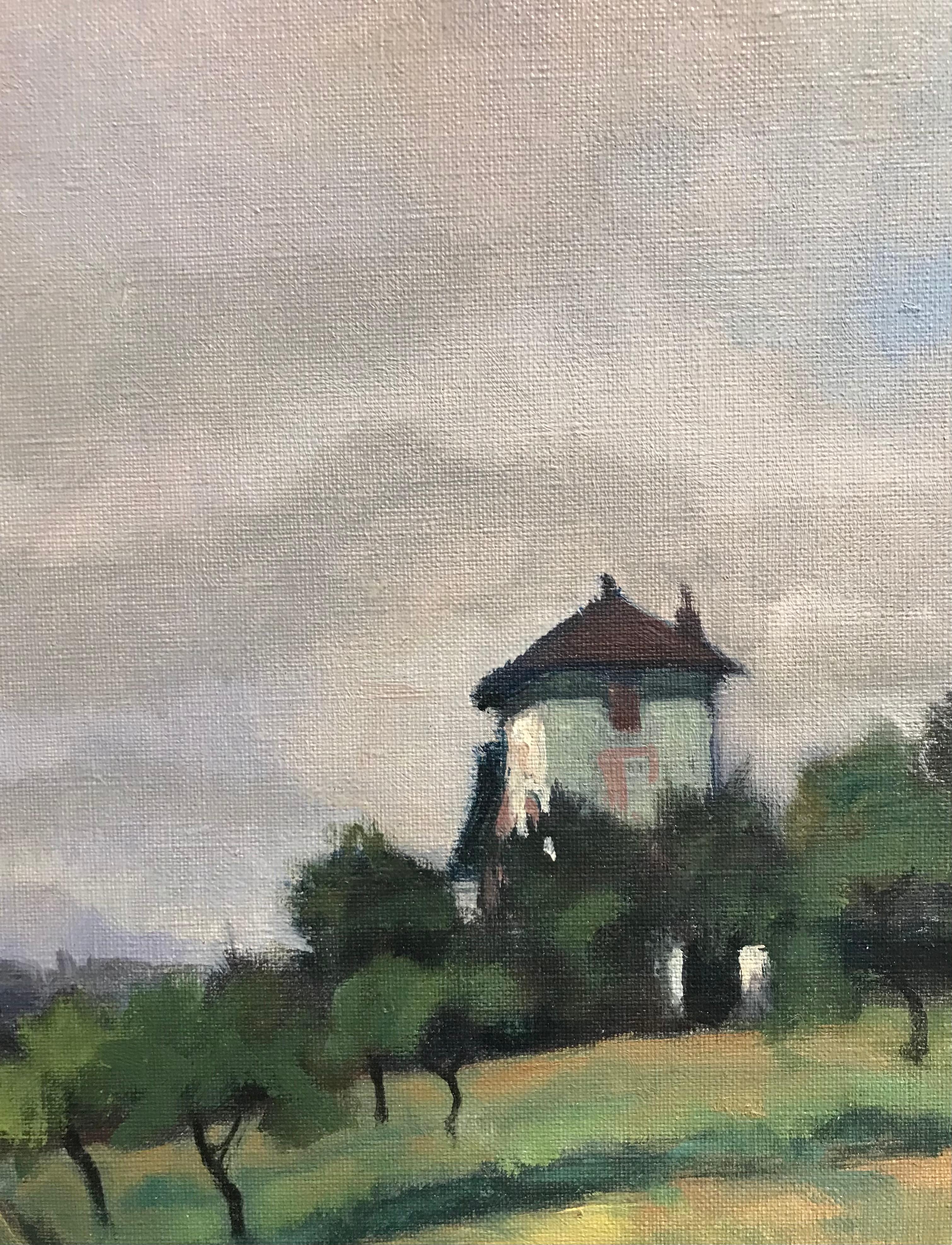 Work on canvas
Gilded wood frame
59 x 70 x 3 cm