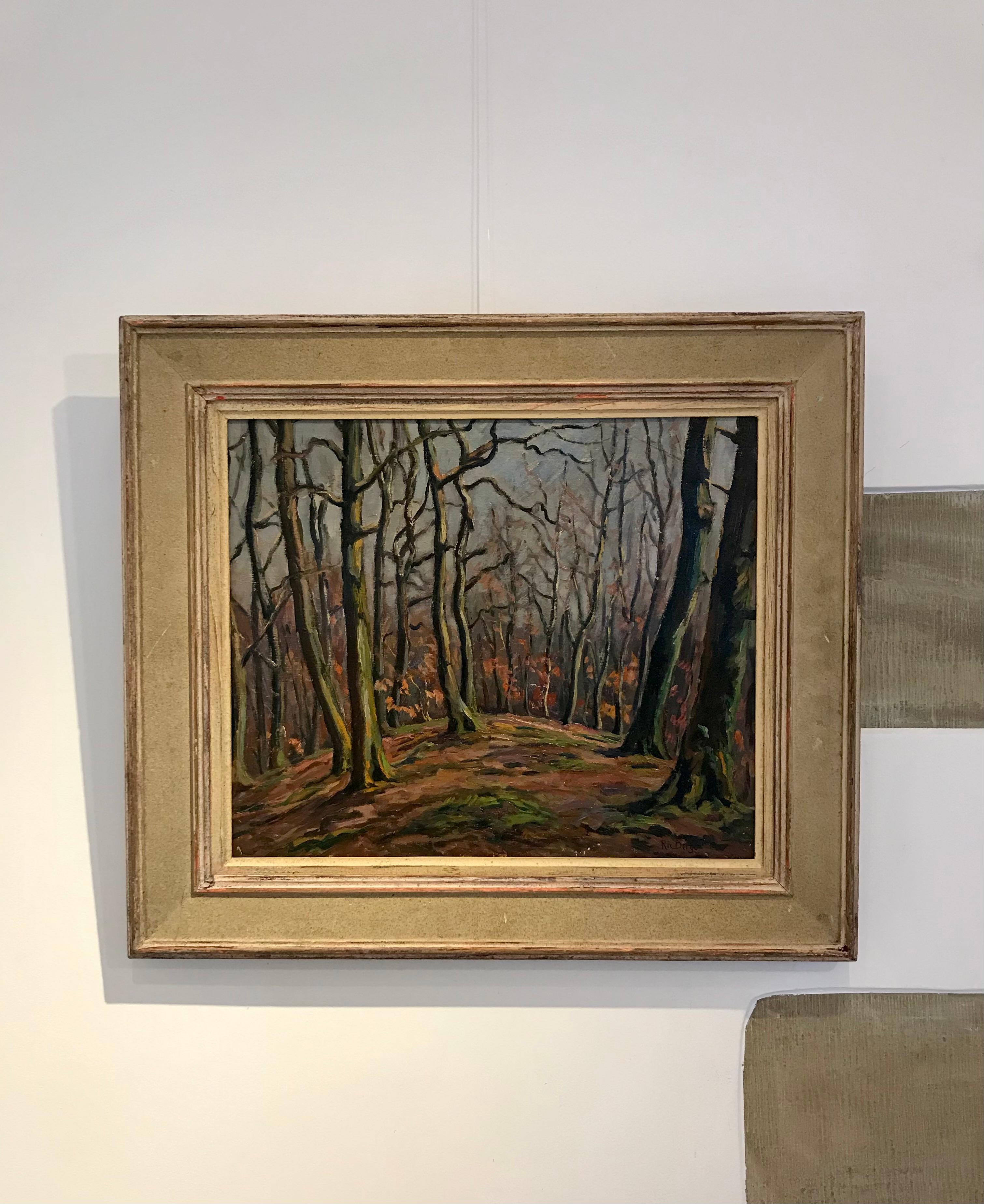 Bois d'Ecublens, Genève  - Wood of Ecublens, Geneva - Painting by Richard Berger