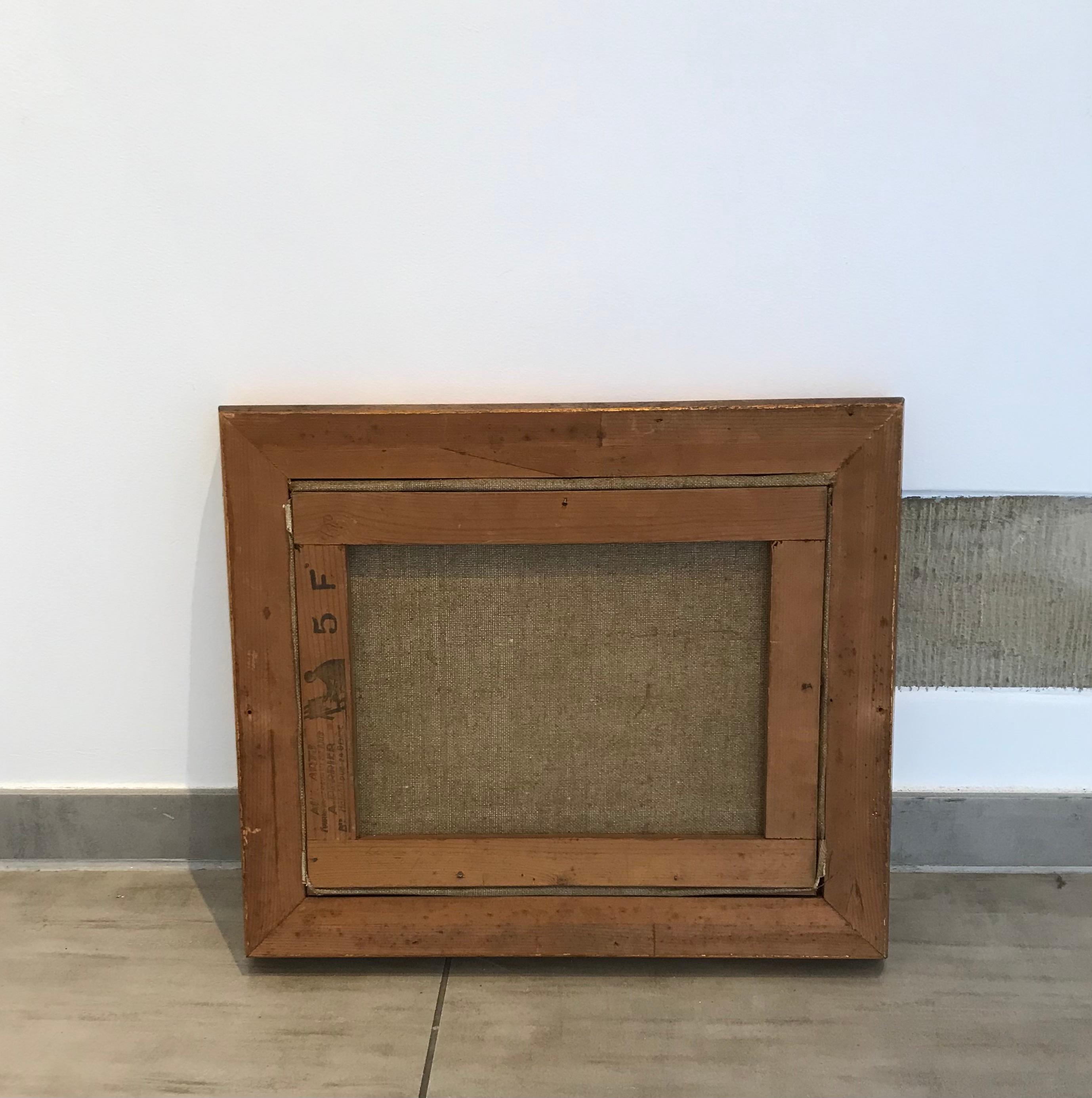 Orilla del río de William Paul Brack - Óleo sobre lienzo 27x35 cm en venta 7