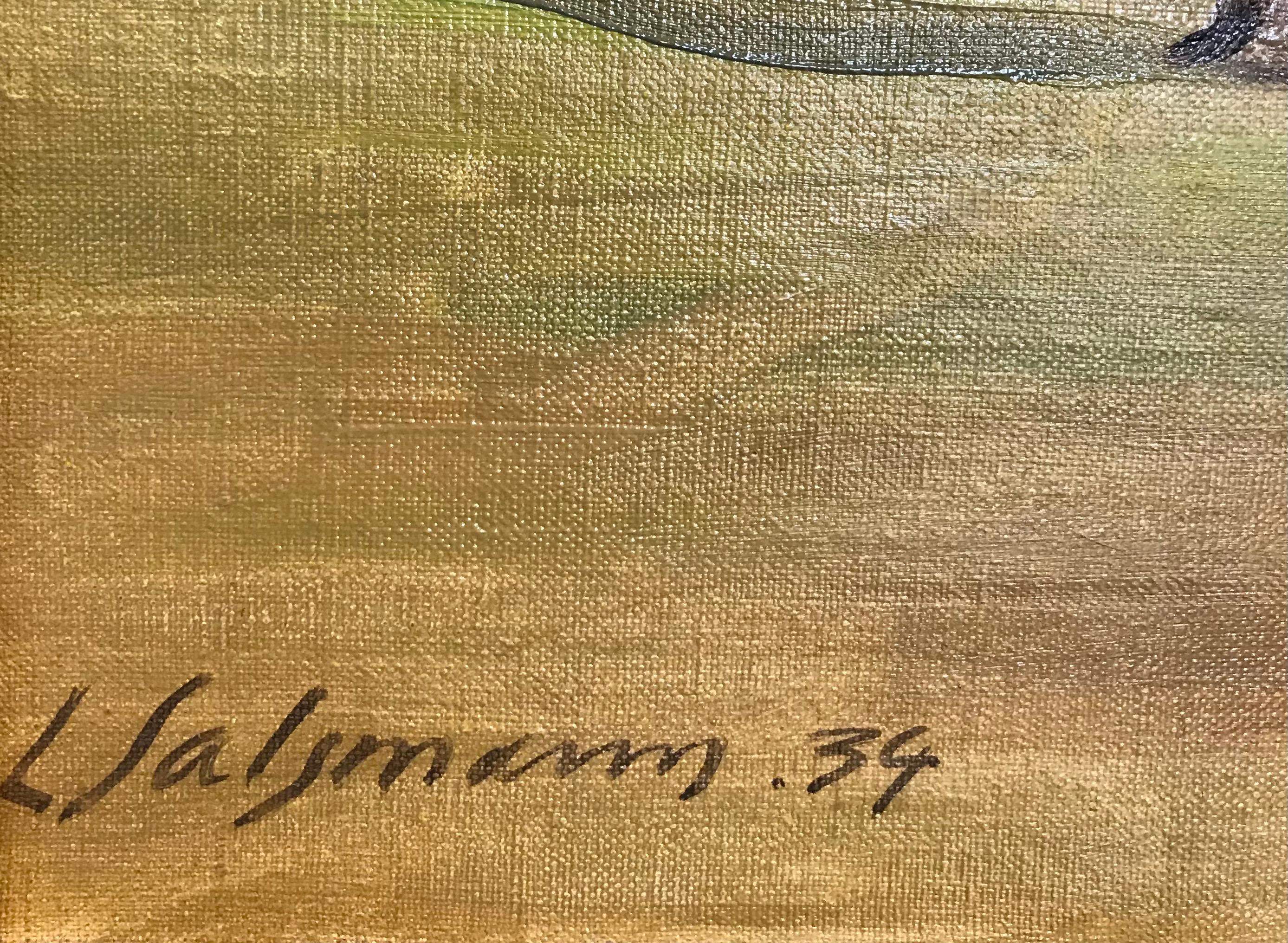 Les Collombettes - Land Painting by Louis Henri Salzmann