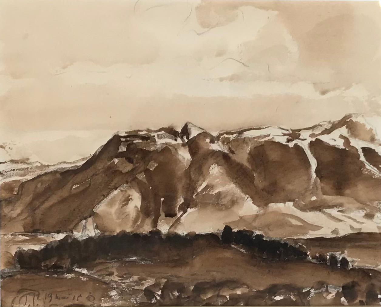 John Torcapel Landscape Painting - Mountain range