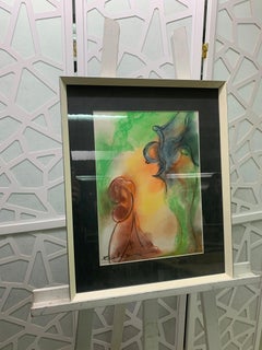 The birds by Gilbert Pauli - Pastel on paper 28x38 cm