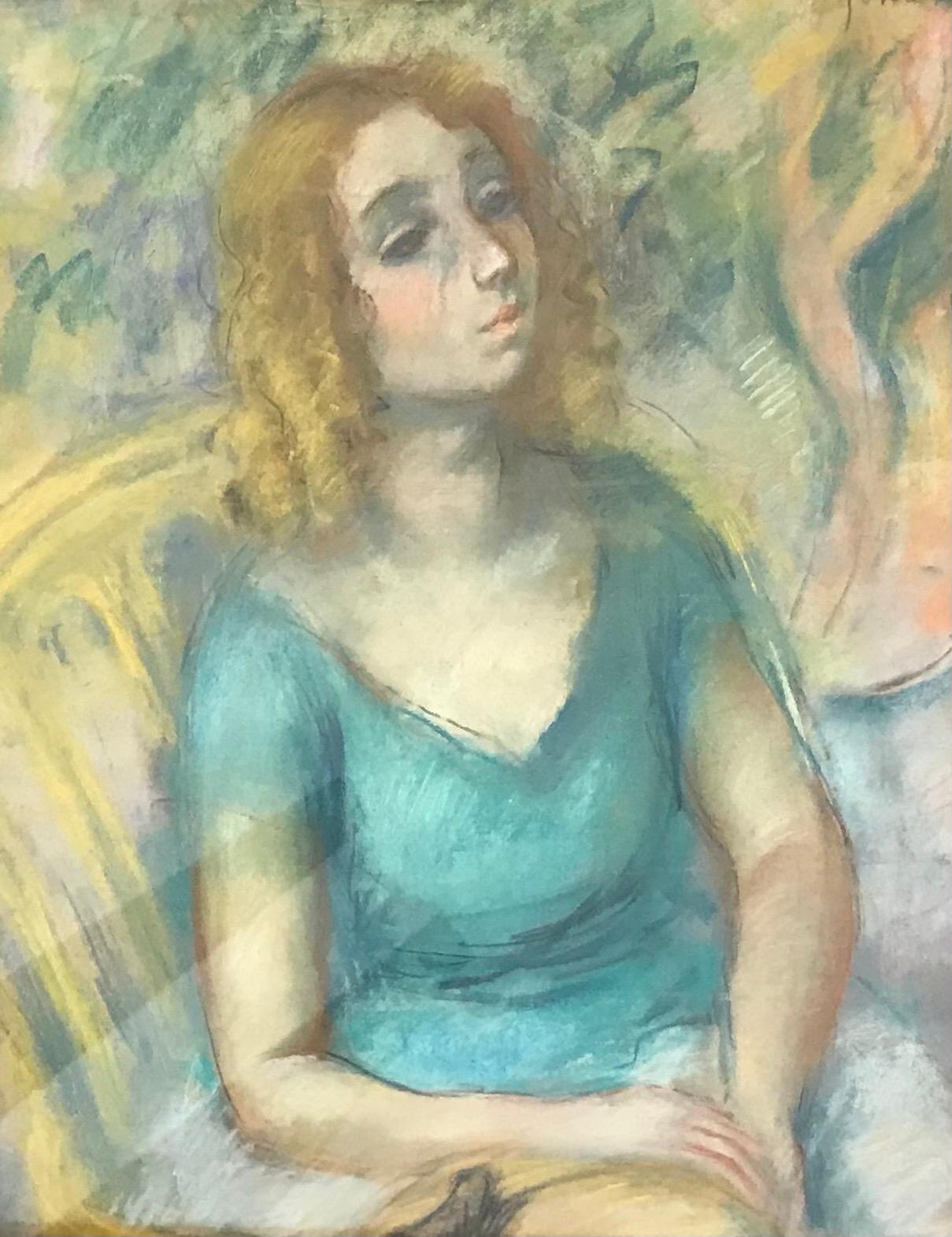 Henri Fehr  Portrait Painting - Woman sitting