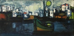 The port by William Goliasch - Oil on canvas