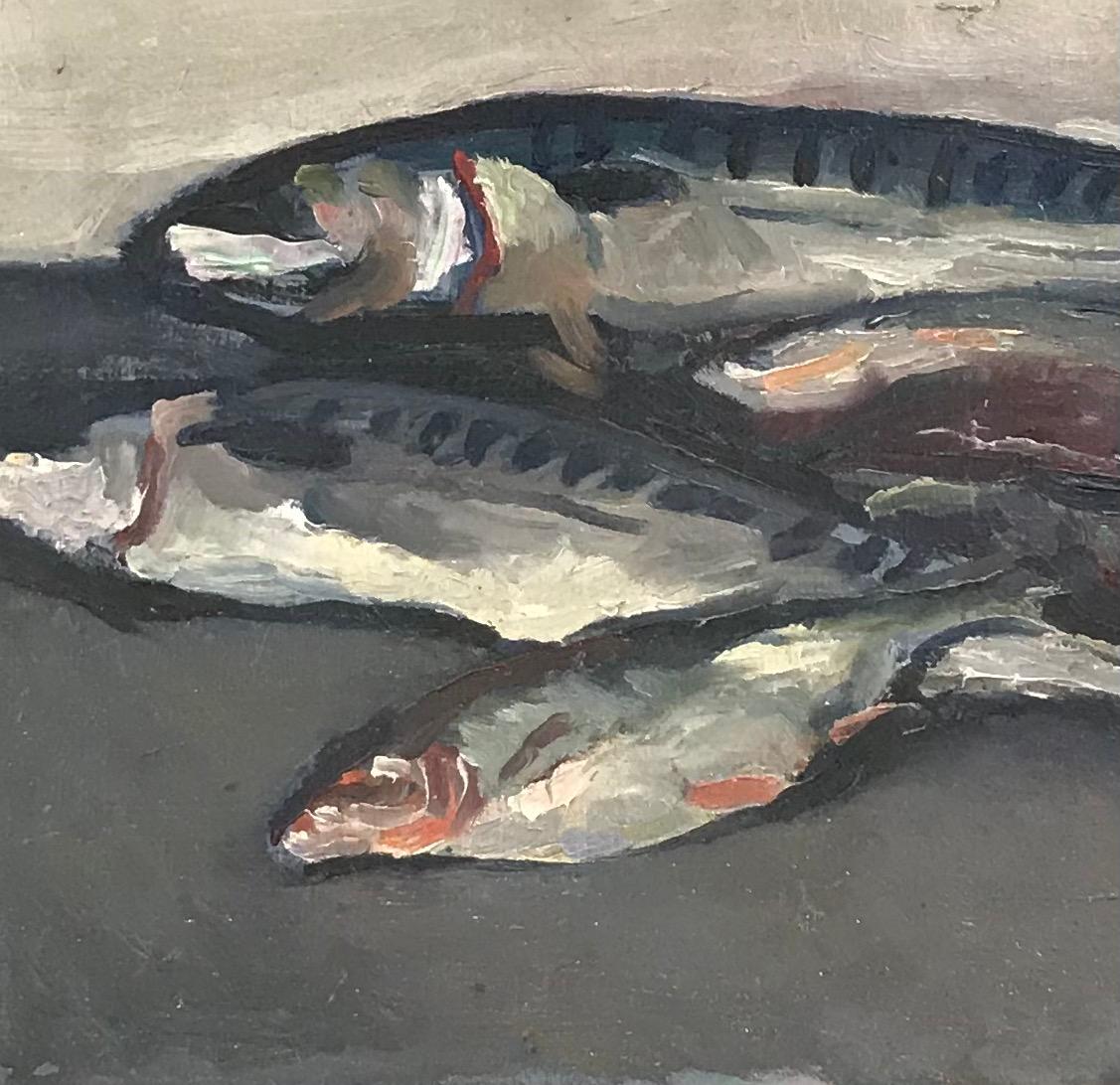 Pisces - Modern Painting by Emile Bressler