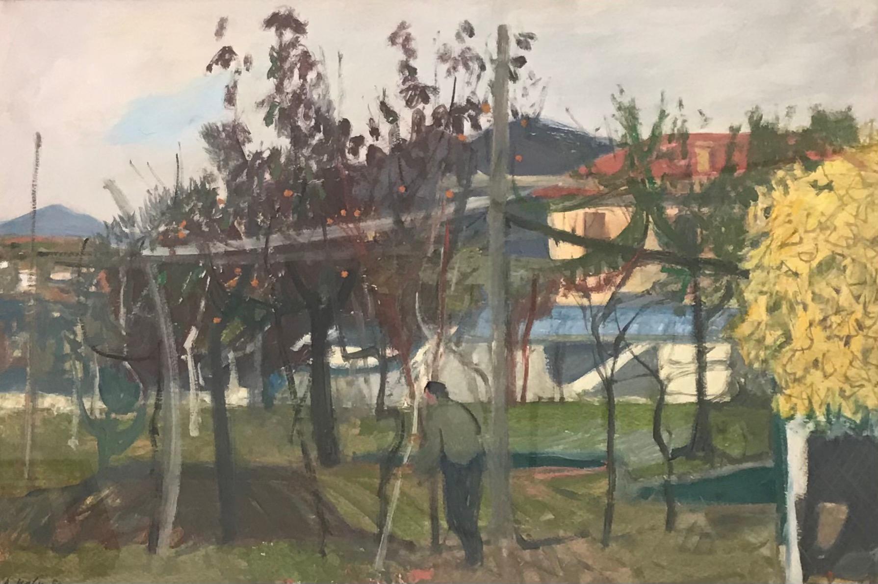 Adrien Holy Landscape Painting - The gardener
