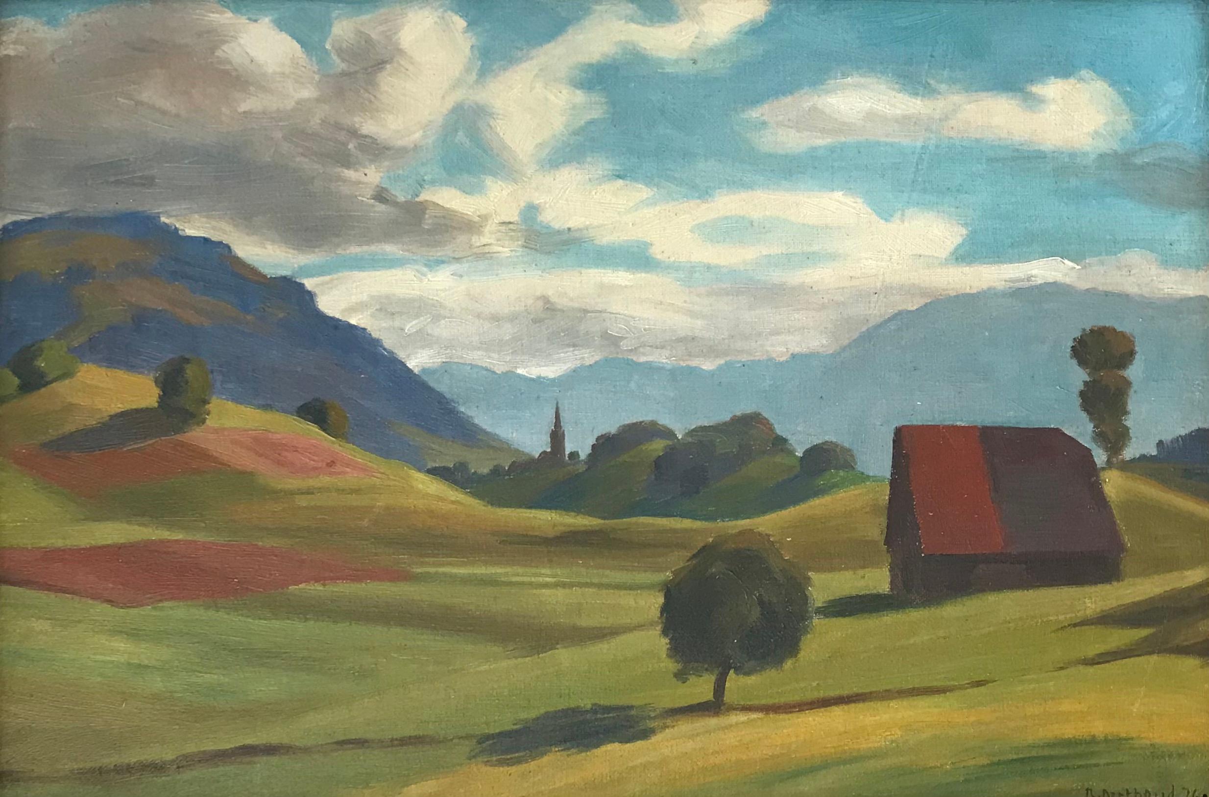 René Berthoud Landscape Painting - Campaign