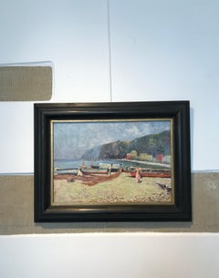 Fishermen by the lagoon, Seiano, Italy