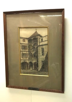 Town Hall Square By Barthélémy Marc Bodmer - Engraving